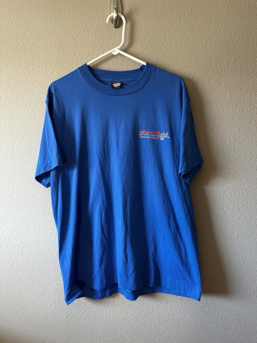 Vintage 90s Six Flags AstroWorld Texas Cyclone Roller Coaster T-Shirt XL